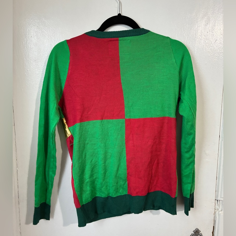Tipsy Elves Gift Christmas Sweater Bow Funny XS - Picture 3 of 6